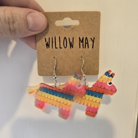 Willow May Cinco De Mayo Colorful Piñata Earrings - Picture 1 of 1